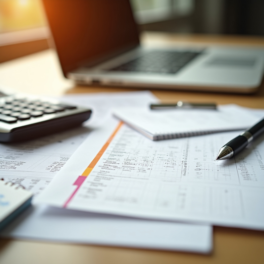 Administrative documents organized for SAT annual declaration preparation